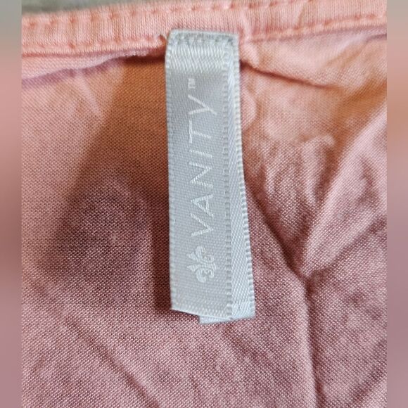 Vanity Womens Crew neck with beading, layered tank top. Size Small - Picture 3 of 6